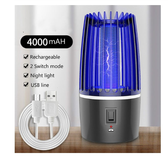 USB Rechargeable Mosquito Killer Lamp with LED Light