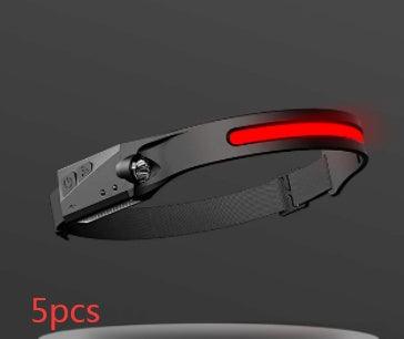 USB Rechargeable Waterproof COB LED Camping Headlamp