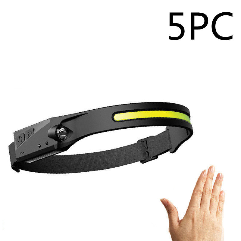 USB Rechargeable Waterproof COB LED Camping Headlamp